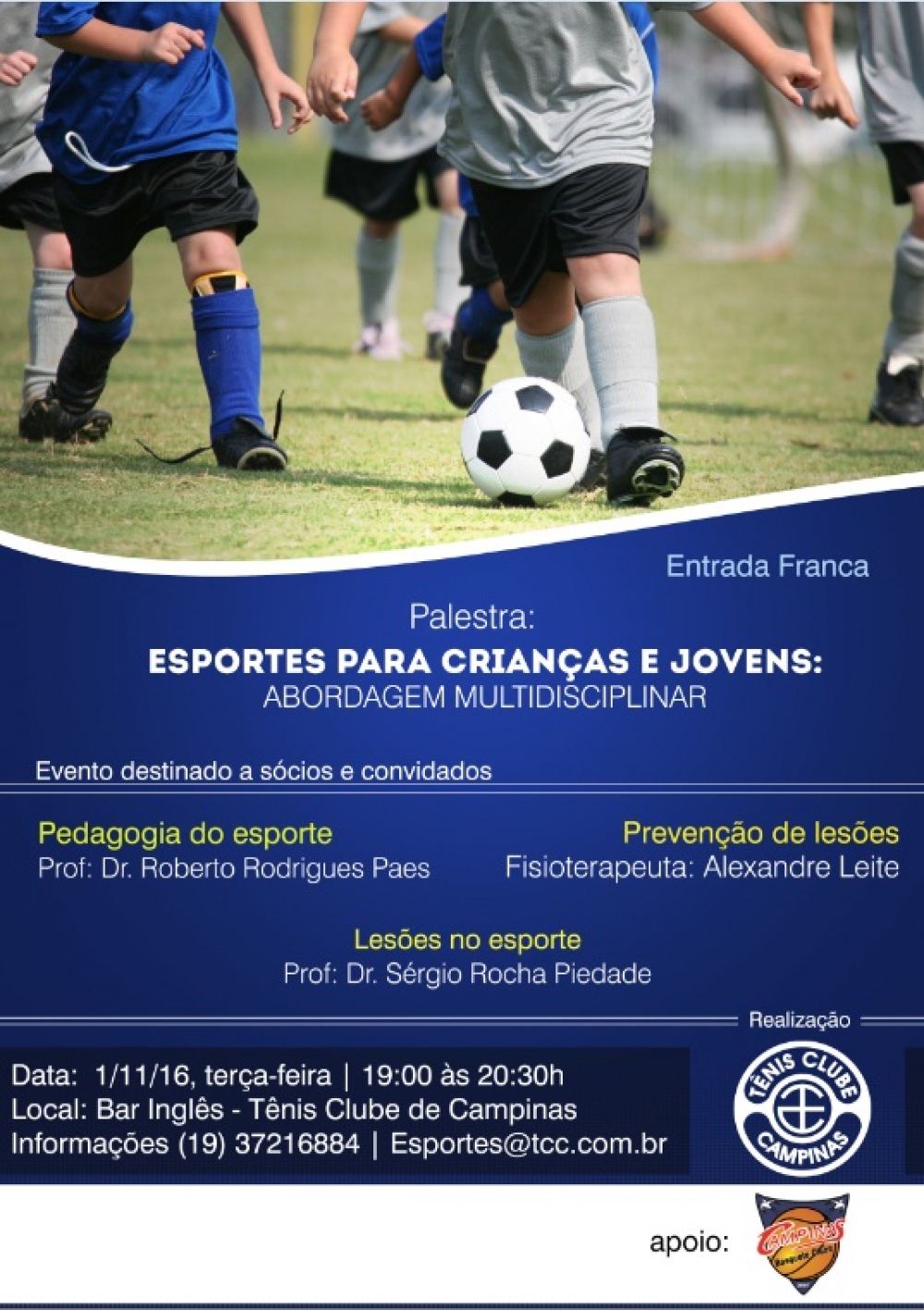 Palestra Esportiva no Tênis Clube de Campinas
