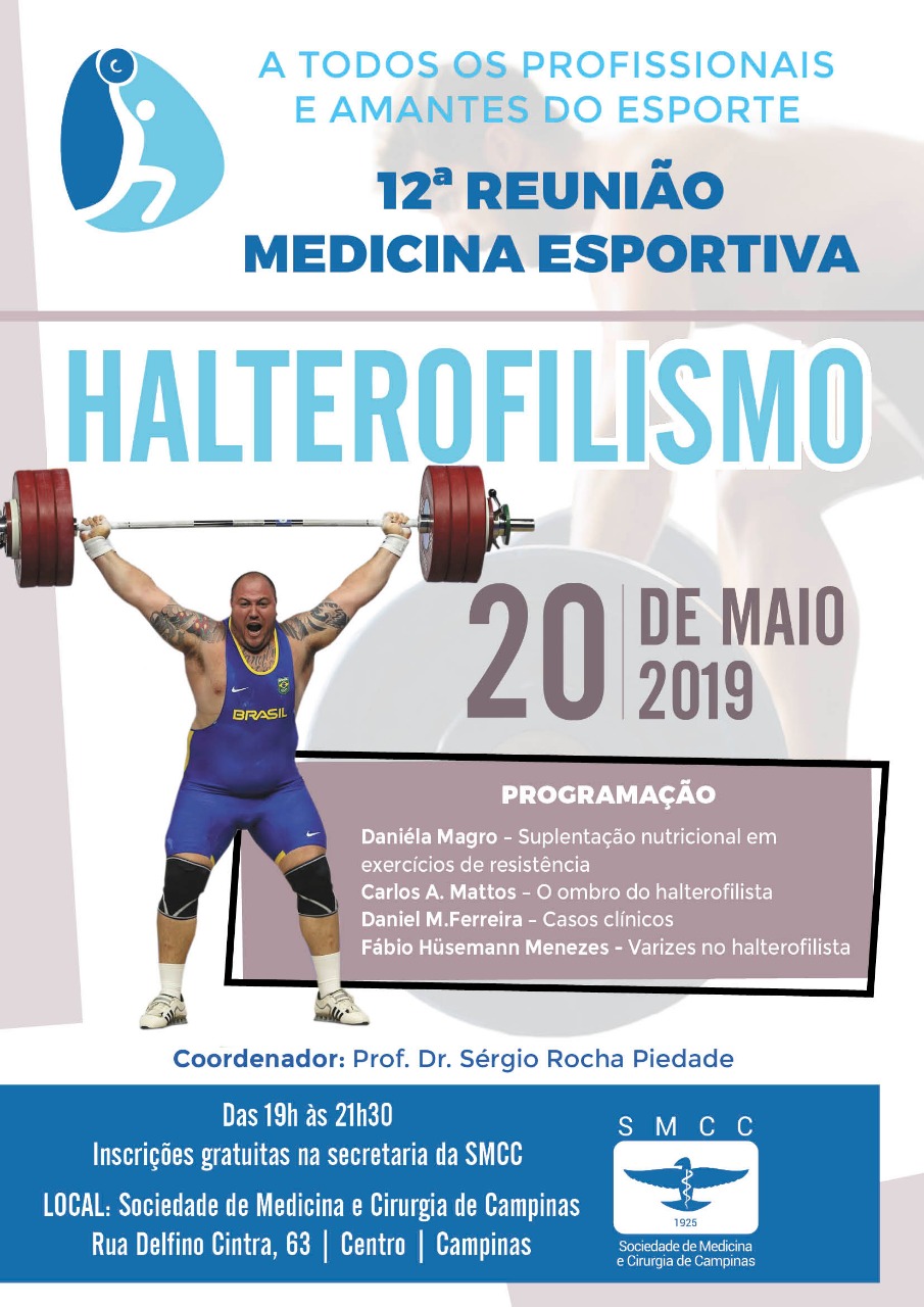 Halterofilismo – Tema da Medicina Esportiva da SMCC