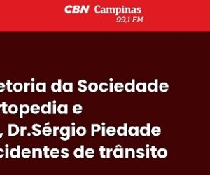 Prof. Dr. Sérgio Piedade fala na radio CBN